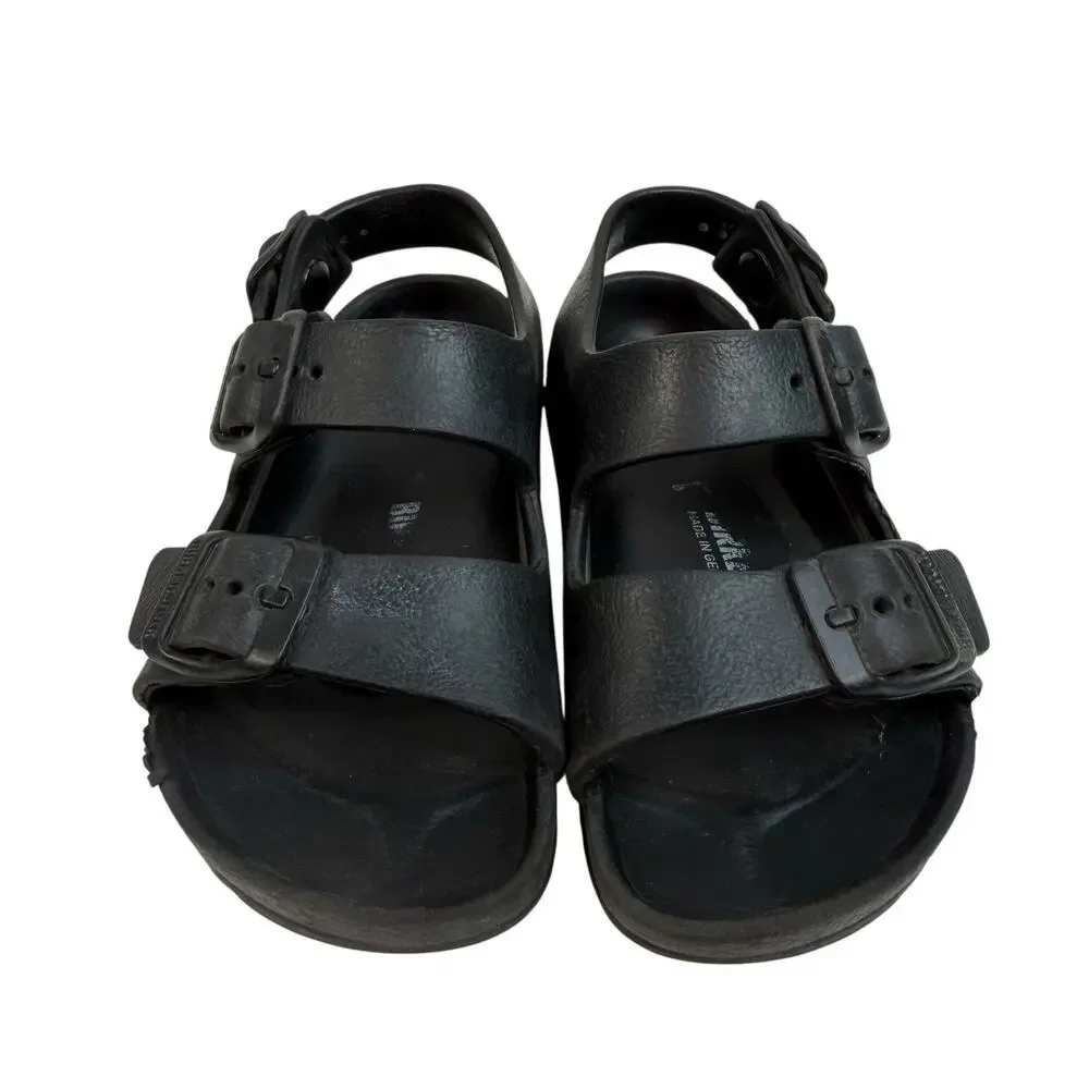 Birkenstock Kids 27 US 9 Milano Eva Sandals Shoes Black Beach Waterproof Shoes‎